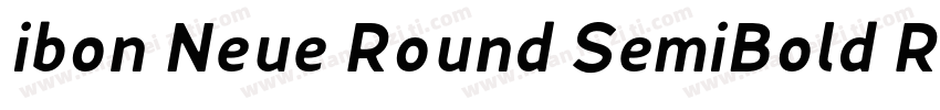ibon Neue Round SemiBold Round字体转换